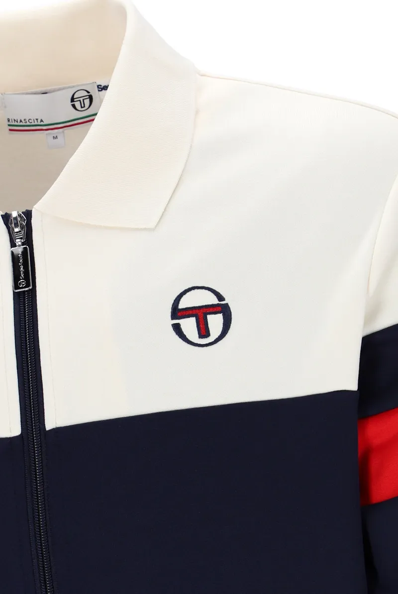 Sergio Tacchini  Tomme Track Top Cream/Blue XXXL ONLY-4